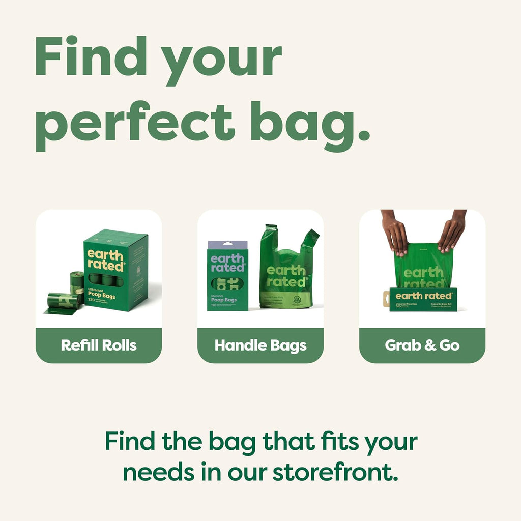 Poop Bags for Dogs, Guaranteed Leak Proof and Extra Thick Waste Bag Refill Rolls, Lavender Scented, 270 Bags