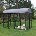 STAY Series Villa Dog Kennel 4'X8' with Privacy Screen