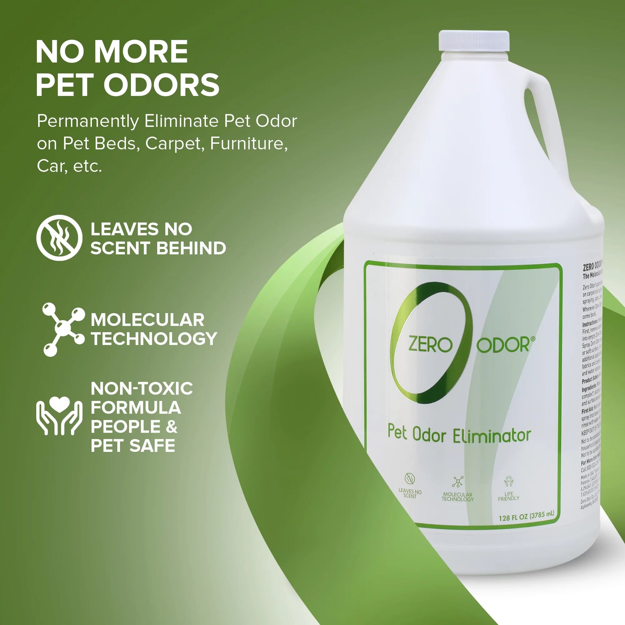Pet Odor Eliminator Deodorizer for Dog Cat Urine Carpet Smell Remover 128 Oz Refill