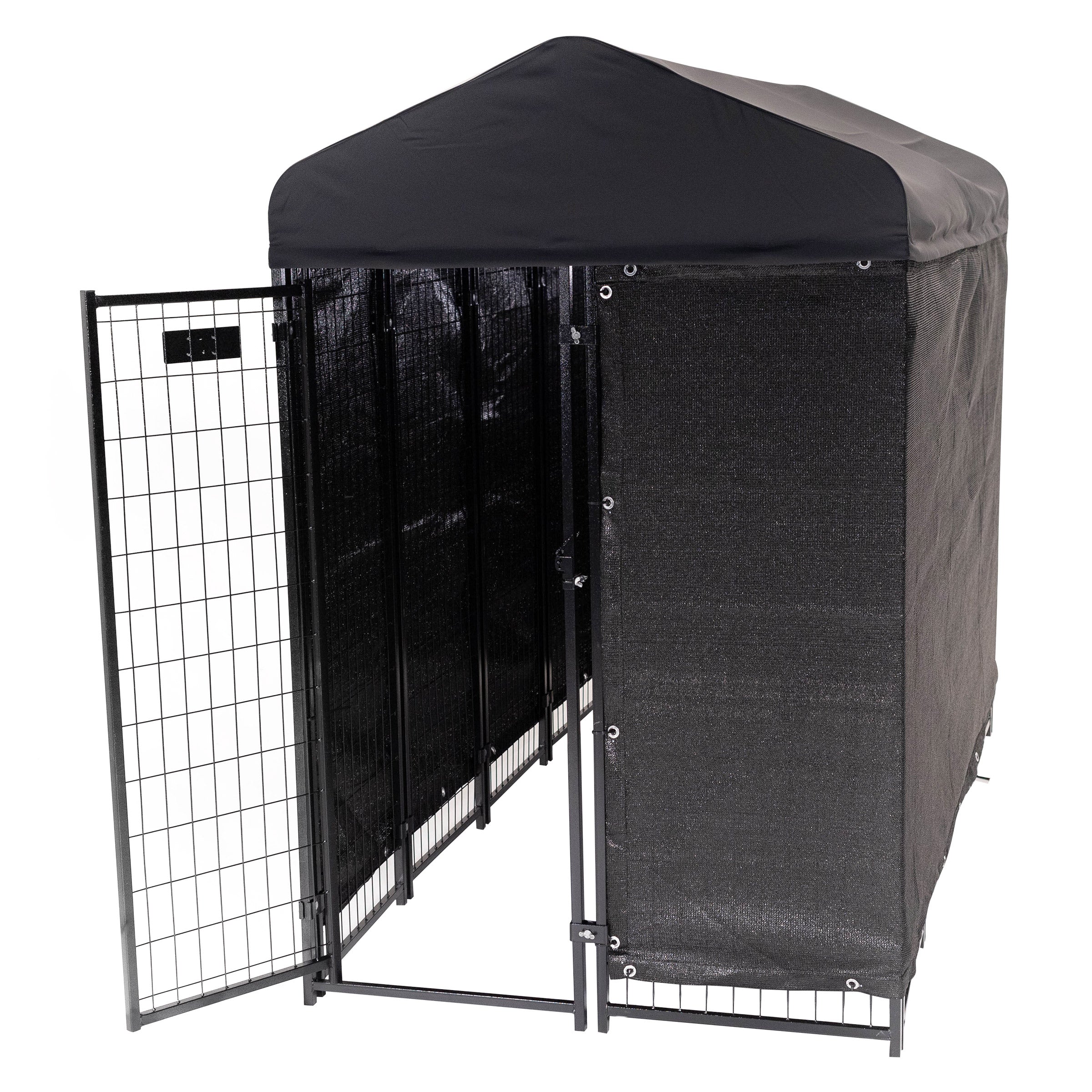 STAY Series Villa Dog Kennel 4'X8' with Privacy Screen