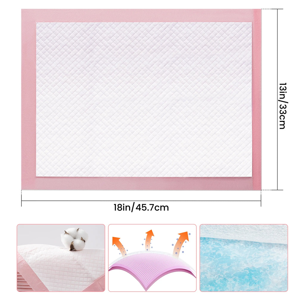 100 Count Disposable Puppy Pee Pads Pet Toilet Training Pads 18" X 13"