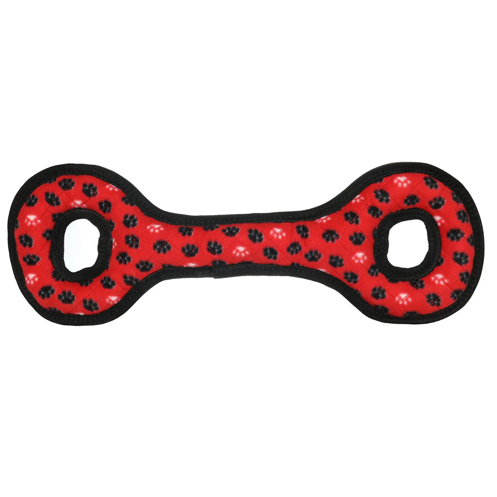Ultimate Tug-O-War Red Paw Durable Plush Squeaky Dog Toy