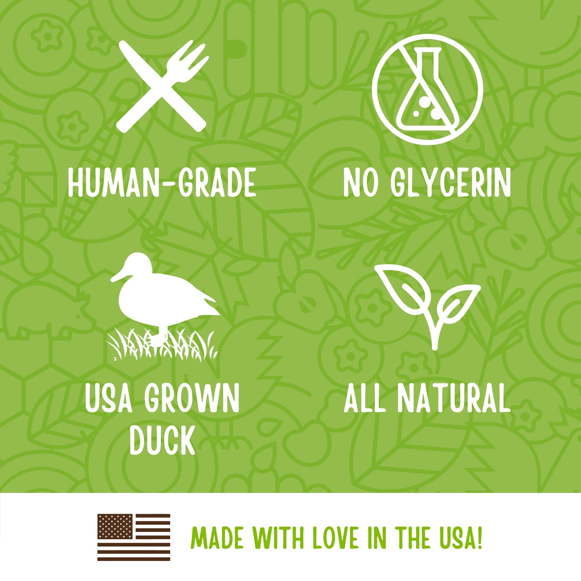 All Natural Human Grade Dog Treats, Essential Duck Jerky Tenders, 22 Ounce, Dry