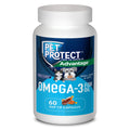 Cat & Small Dog Omega-3 Supplement, Free Form Blend, 60 Snip-Tip Capsules