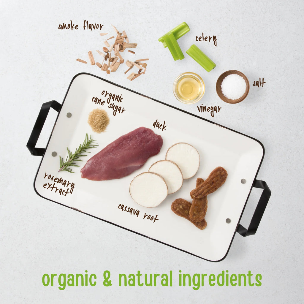 All Natural Human Grade Dog Treats, Essential Duck Jerky Tenders, 22 Ounce, Dry