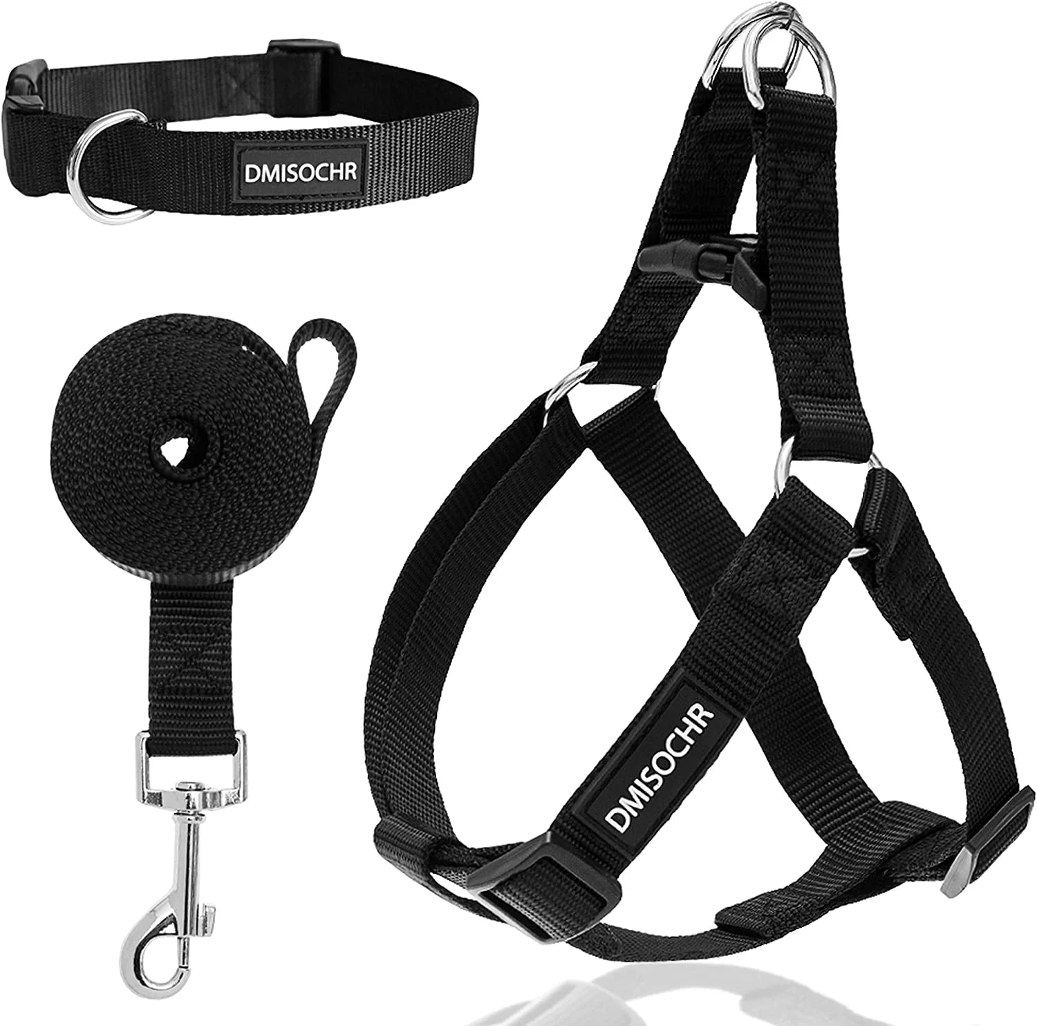 Dog Harness and Leash Set with Collar - Step in No Pull Dog Harness