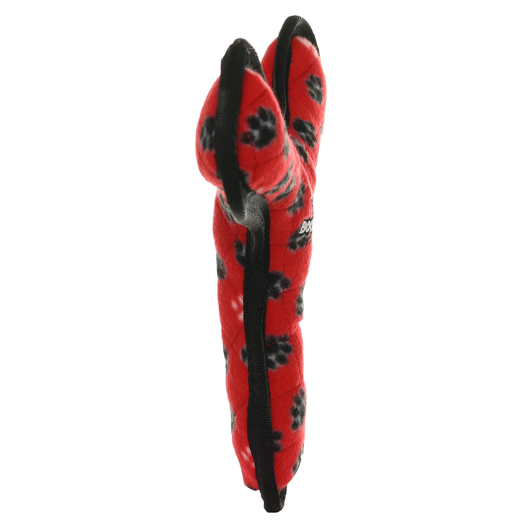 Ultimate Boomerang Red Paw Durable Plush Squeaky Dog Toy