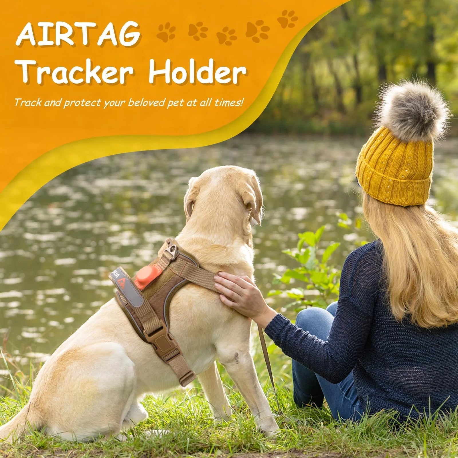 Dog Harness for Large Dogs, No Pull Dog Harness with Handle, Reflective Pet Vest Harness, Adjusatble XL Dog Harness