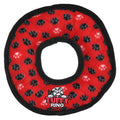 Ultimate Ring Red Paw Durable Plush Squeaky Dog Toy