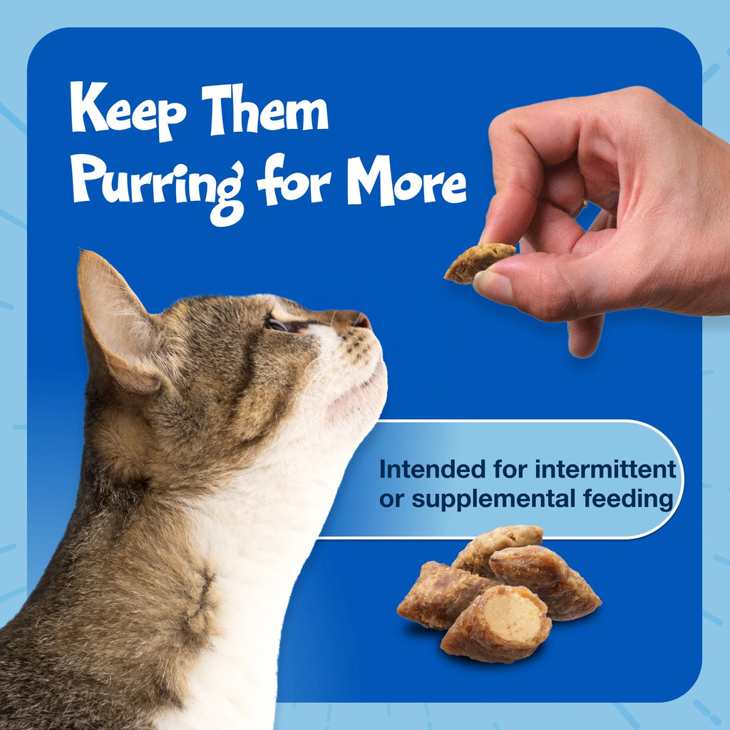 Bursts Crunchy & Creamy Cat Treats, Great for Training Chicken, 2-Oz Bag