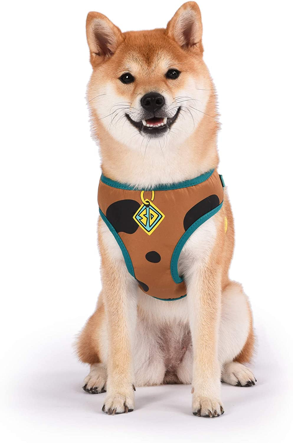 Warner Brothers Scooby-Doo Dog Harness | Soft and Comfortable Small Dog Harness |  Dog Harness No Pull Tan and Blue Dog Harness | Cute Dog Harnesses for Small Dogs