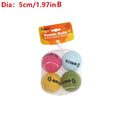 Dog Toy Set Q-MONSTER Thick Walled Natural Rubber Squeak Chew Balls for Dogs Tennis Interactive Bouncy Balls for Training 4-Pack