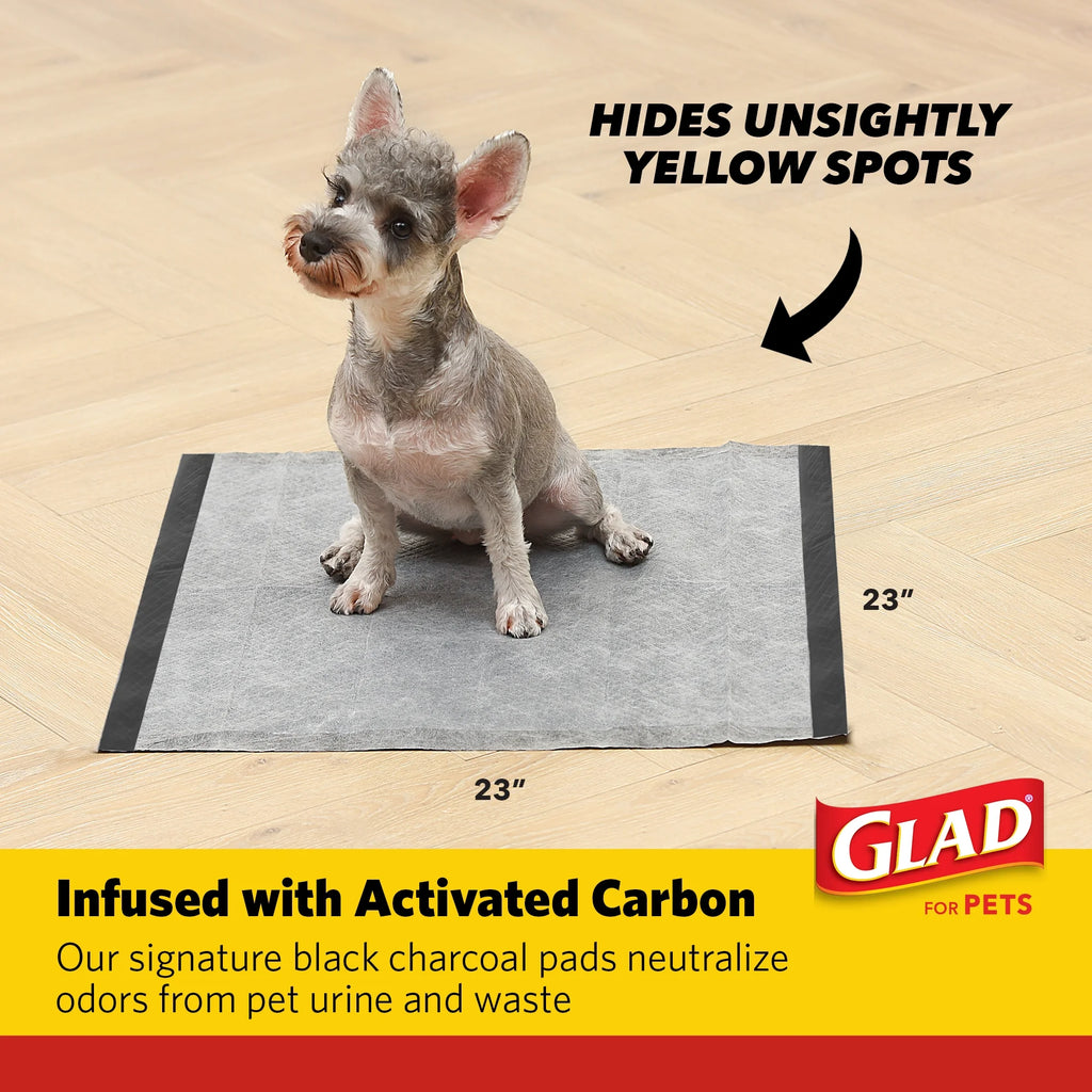Activated Charcoal Leak-Resistant Training Pads for Dogs, 23In X 23In, 50 Count