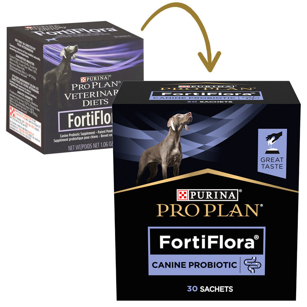 Fortiflora¹Dog Purina Probiotic Diet Intestinal Supplement 10/30/60 Bags