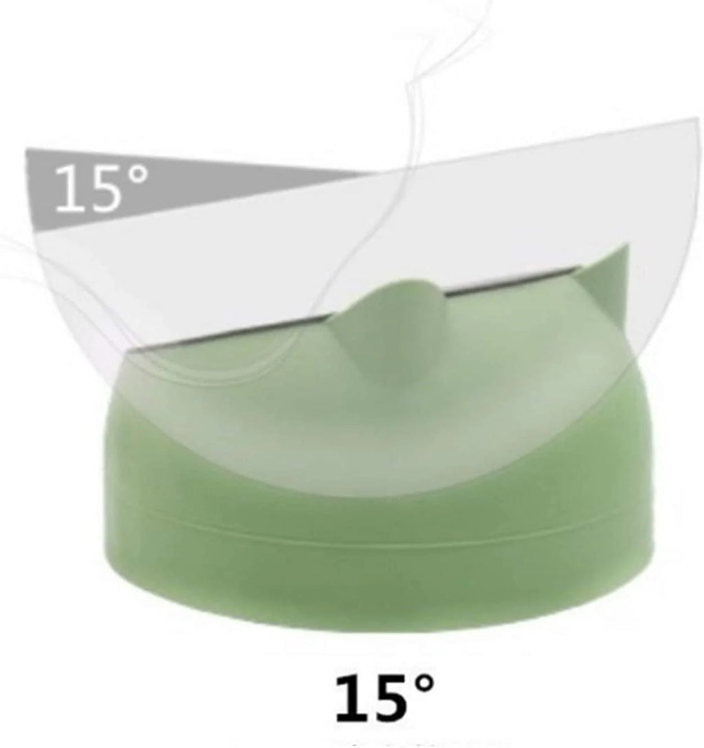 Pet Food Water Bowls Tilted Elevated Raised Cat Bowls Cat Feeder Dishes Protect Cats, Small Dogs Indoor Green