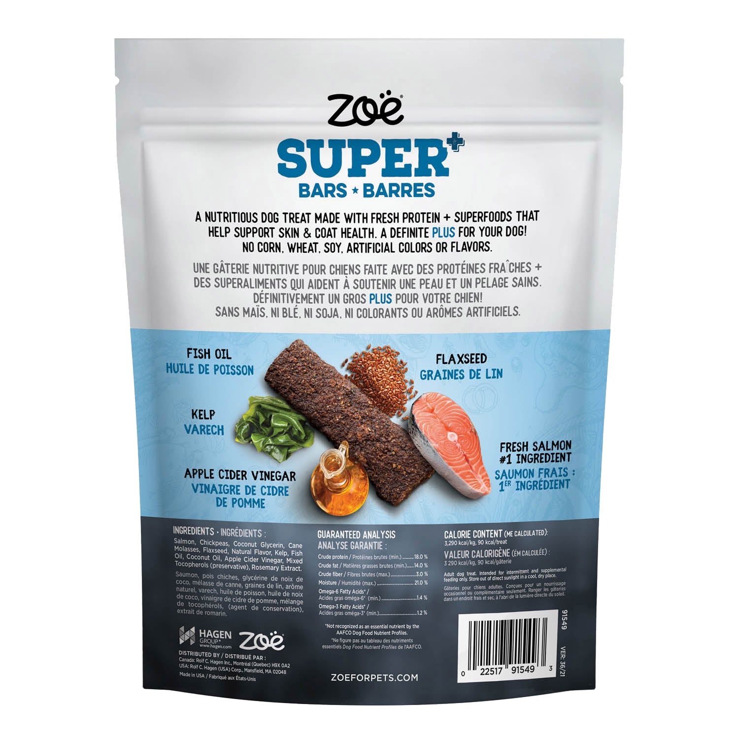 Super Bars Salmon Recipe 2/2Lb Bags