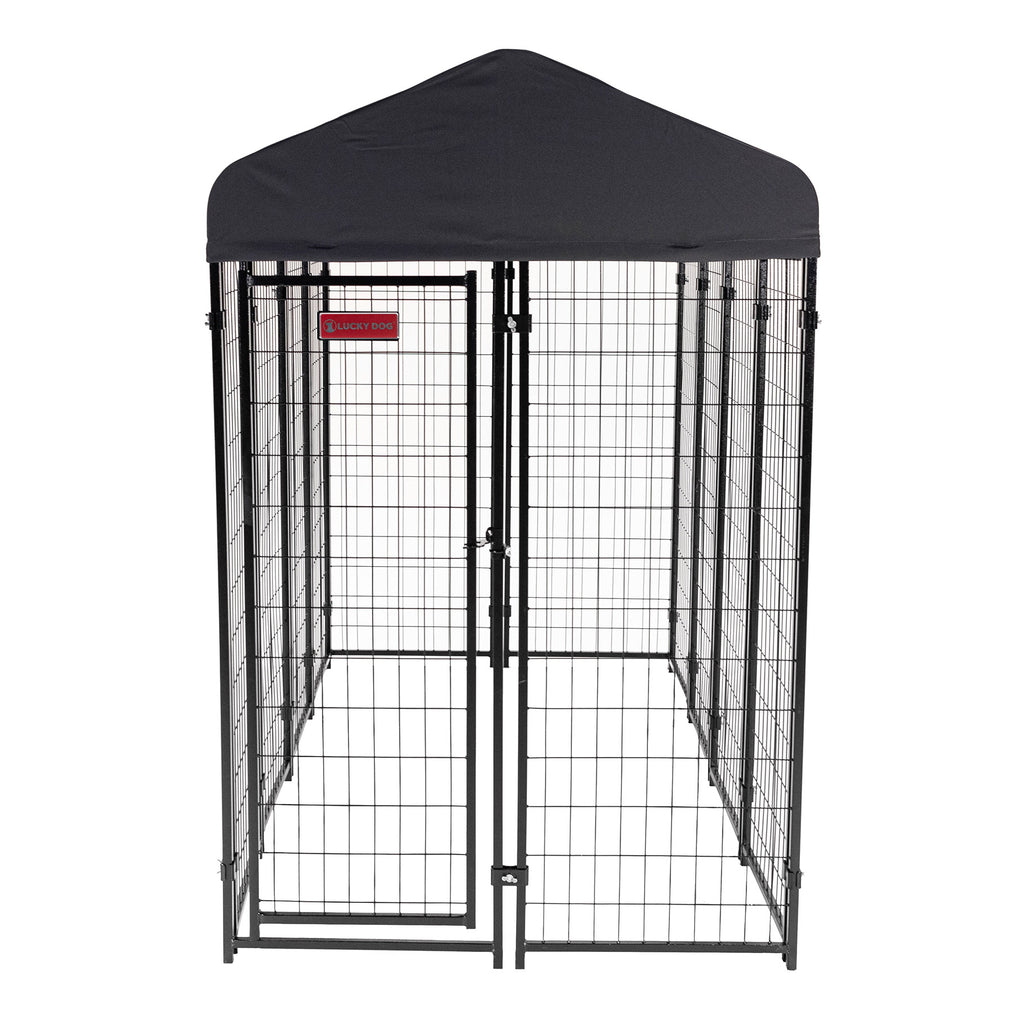 STAY Series Villa Dog Kennel 4'X8' with Privacy Screen