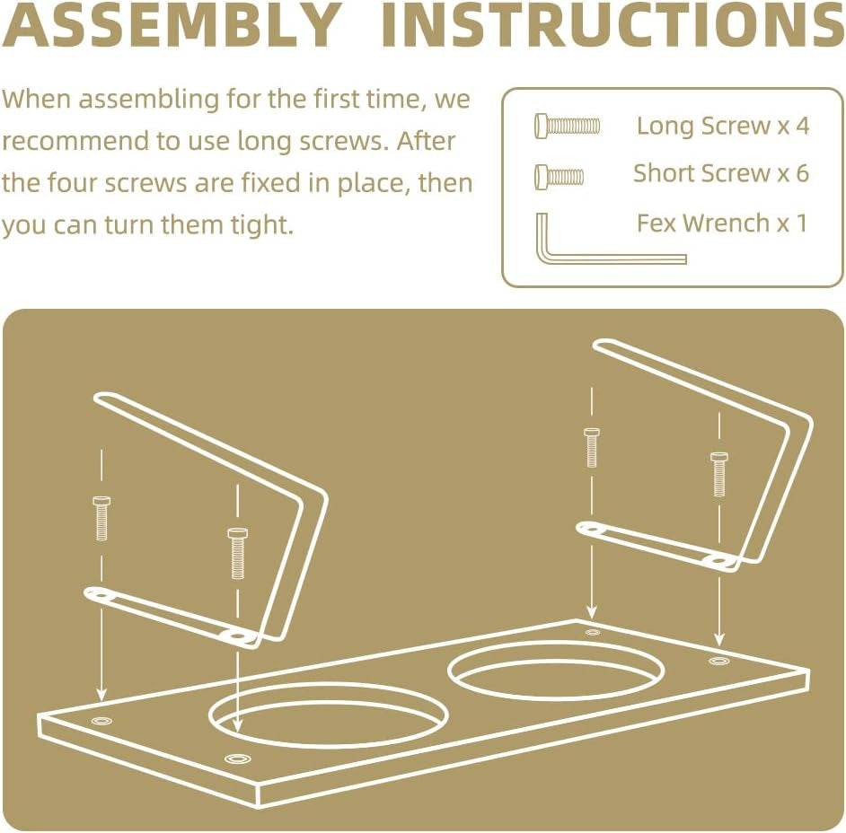 Ceramic Elevated Cat Bowls, Small Dog Bowls, 15° Tilted Raised Pet Bowl with Solid Wooden Stand to Protect Spine, Water and Food Feeder for Cat and Dog, Pack of 2 (White)