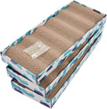 Cat Scratcher Cardboard Reversible Cat Scratch Pad Kitty Corrugated Scratching Board Bed Catnip Included