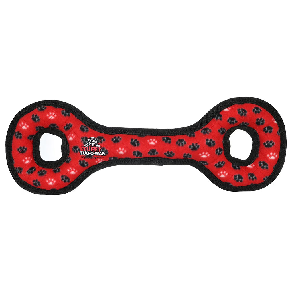 Ultimate Tug-O-War Red Paw Durable Plush Squeaky Dog Toy
