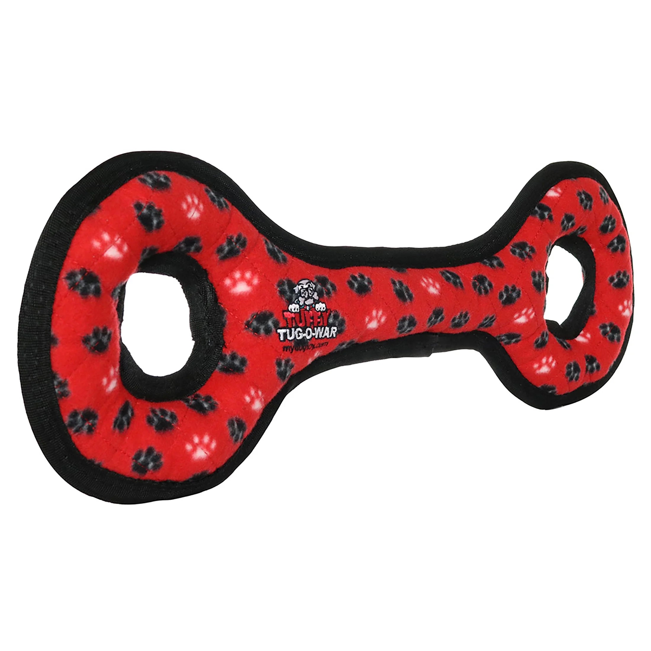 Ultimate Tug-O-War Red Paw Durable Plush Squeaky Dog Toy
