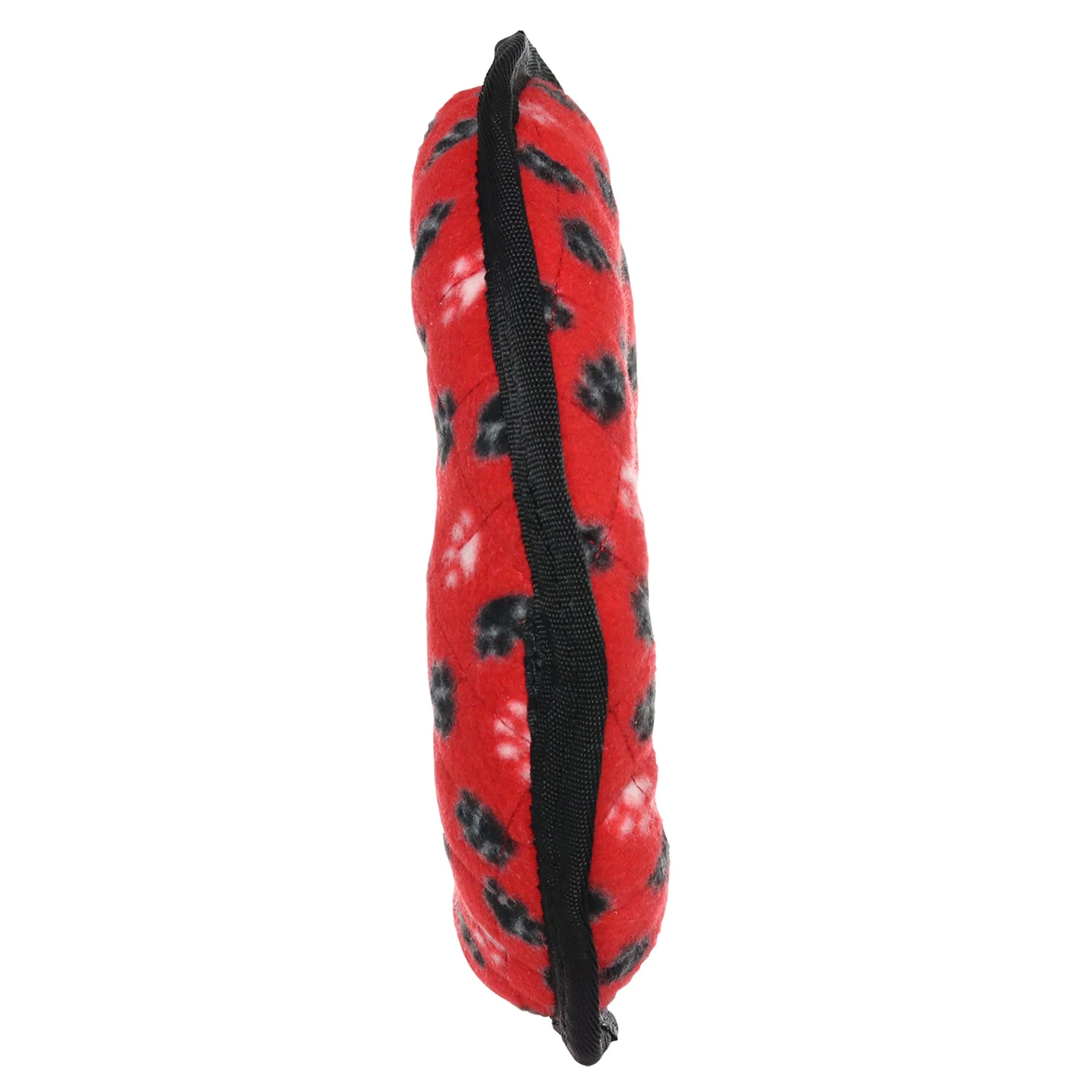 Ultimate Ring Red Paw Durable Plush Squeaky Dog Toy