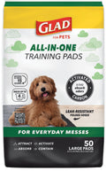 Activated Charcoal Leak-Resistant Training Pads for Dogs, 23In X 23In, 50 Count