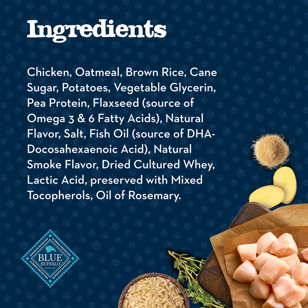 Baby BLUE Puppy Training Treats for Dogs with DHA, Savory Chicken, 4-Oz. Bag