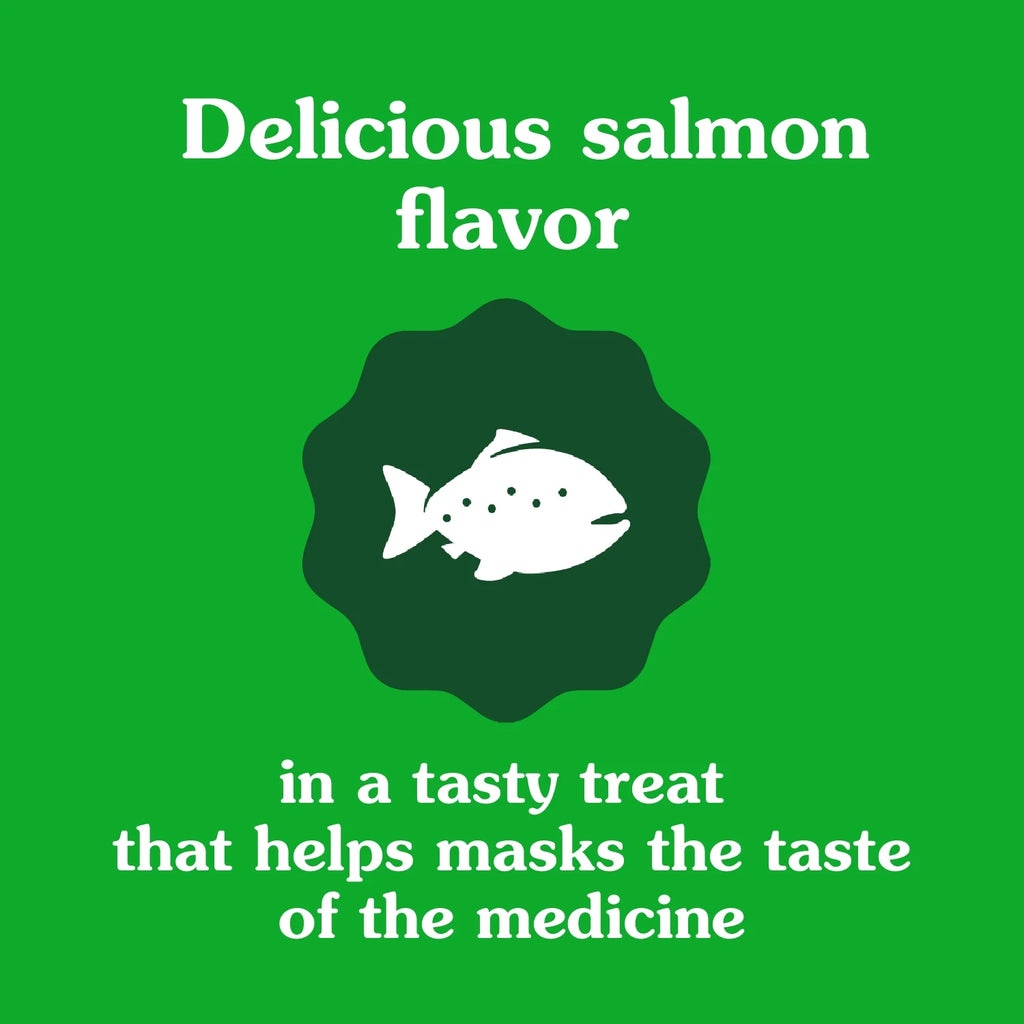 FELINE  PILL POCKETS Natural Cat Treats, Salmon Flavor, 1.6 Oz. Pack (45 Treats)