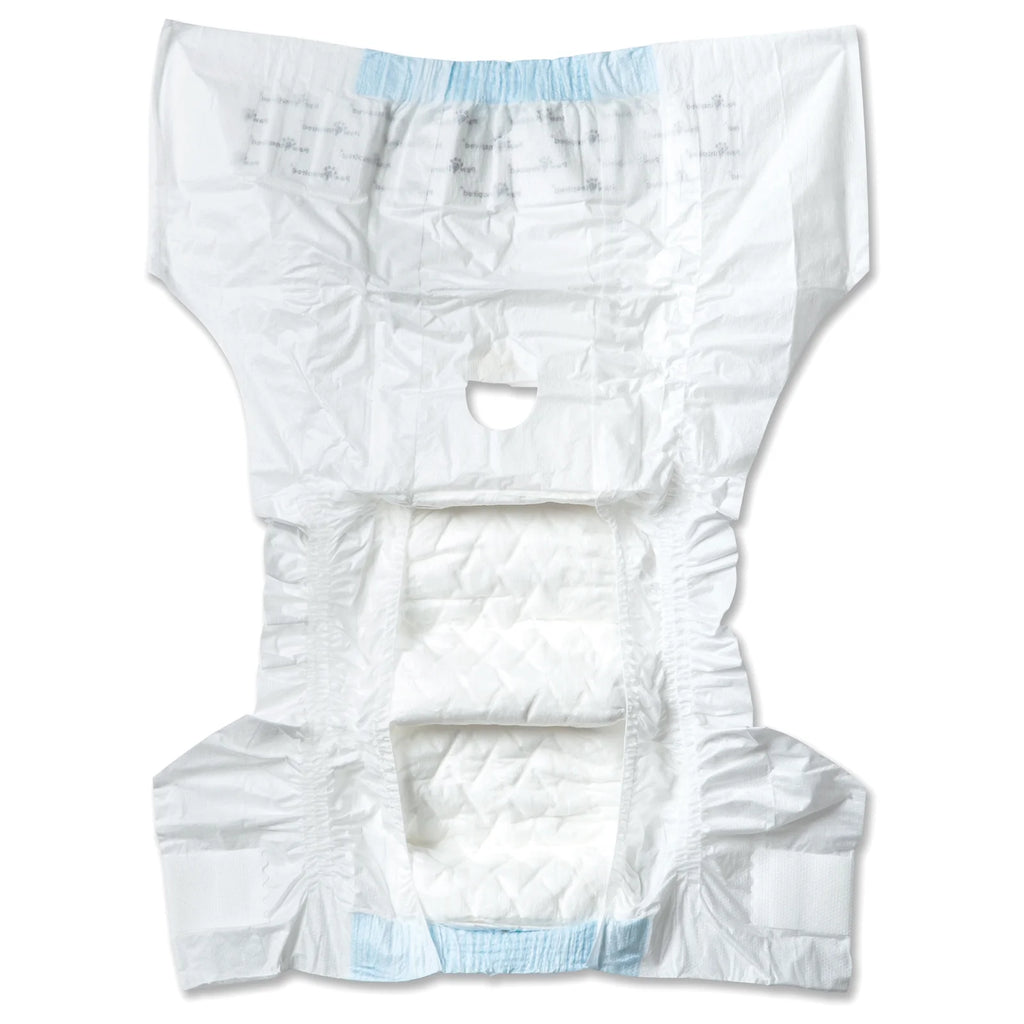 Disposable Dog Diapers Female| Puppy, Doggie, Cat Diapers |Diapers for Dogs in Heat Period, Diapers That Stay on Bulk, Senior, Excitable Urination, or Incontinence (X-Small, 32 Count)