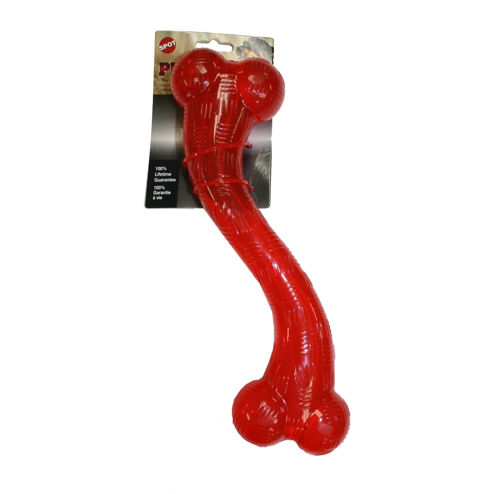 Play Strong Rubber Bones for Dogs, Durable S-Shaped Treat To,For Aggressive Chewers, Large Dogs & Puppies up to 90Lbs , 12In