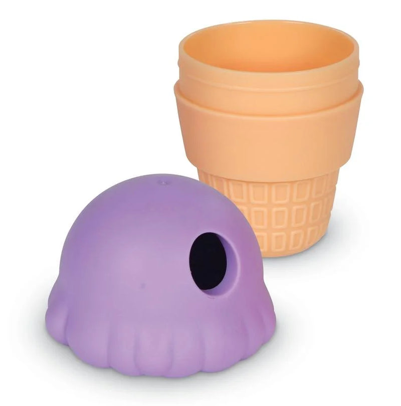 Brightkins Ice Cream Dog Toy Treat Dispenser, Playful Training for Small & Medium Dogs to Chew