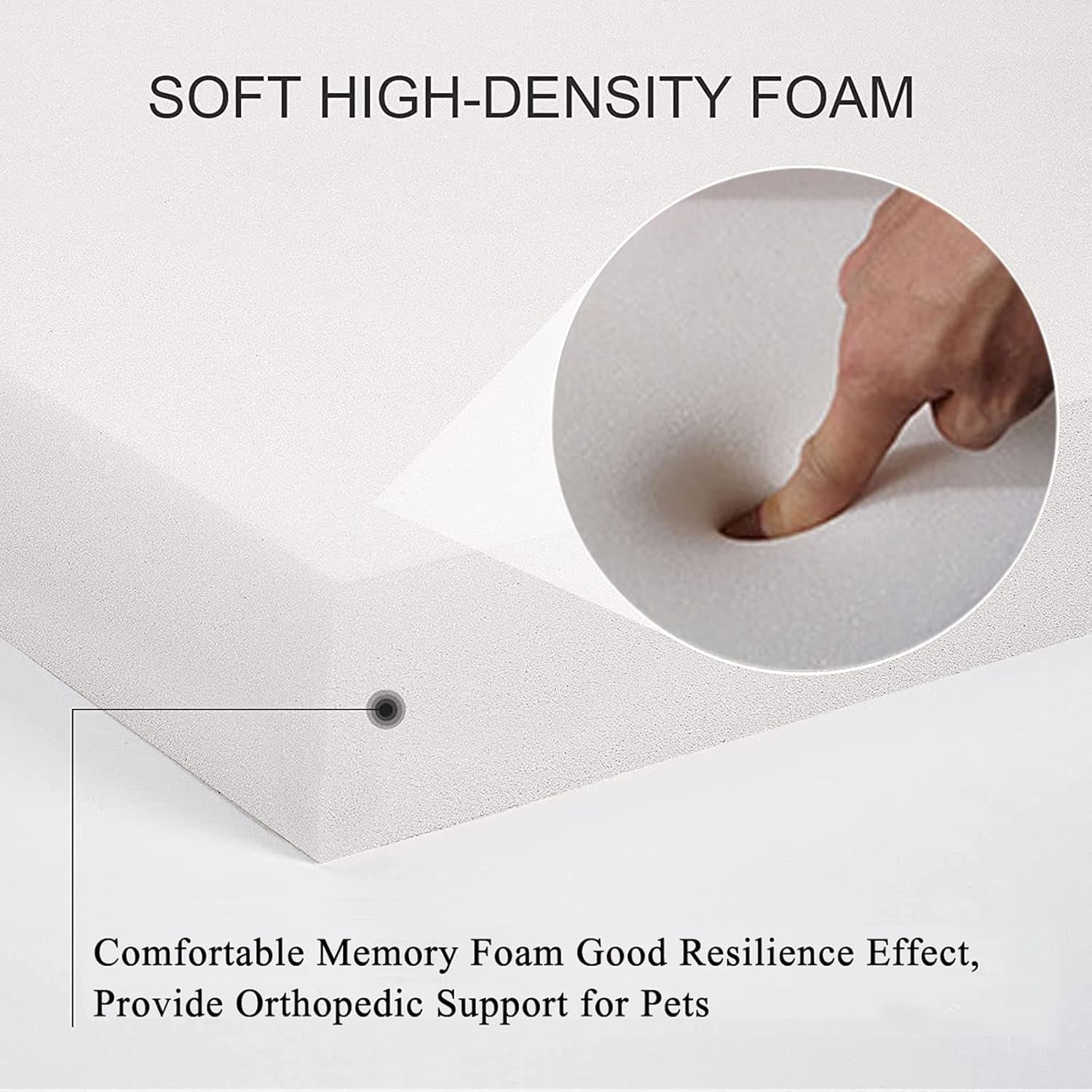 Dog Beds for Medium Dogs, Orthopedic Dog Bed for Memory Foam with Removable Washable Cover Waterproof Pet Bed