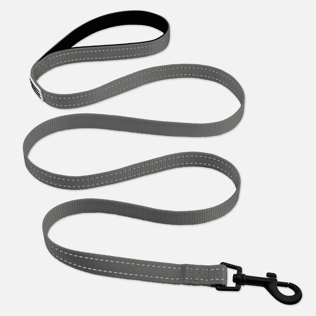 Dog Leash Durable Pet Leash for Walking Training Running for Small, Medium and Large (Reflective Padded, Grey, S)