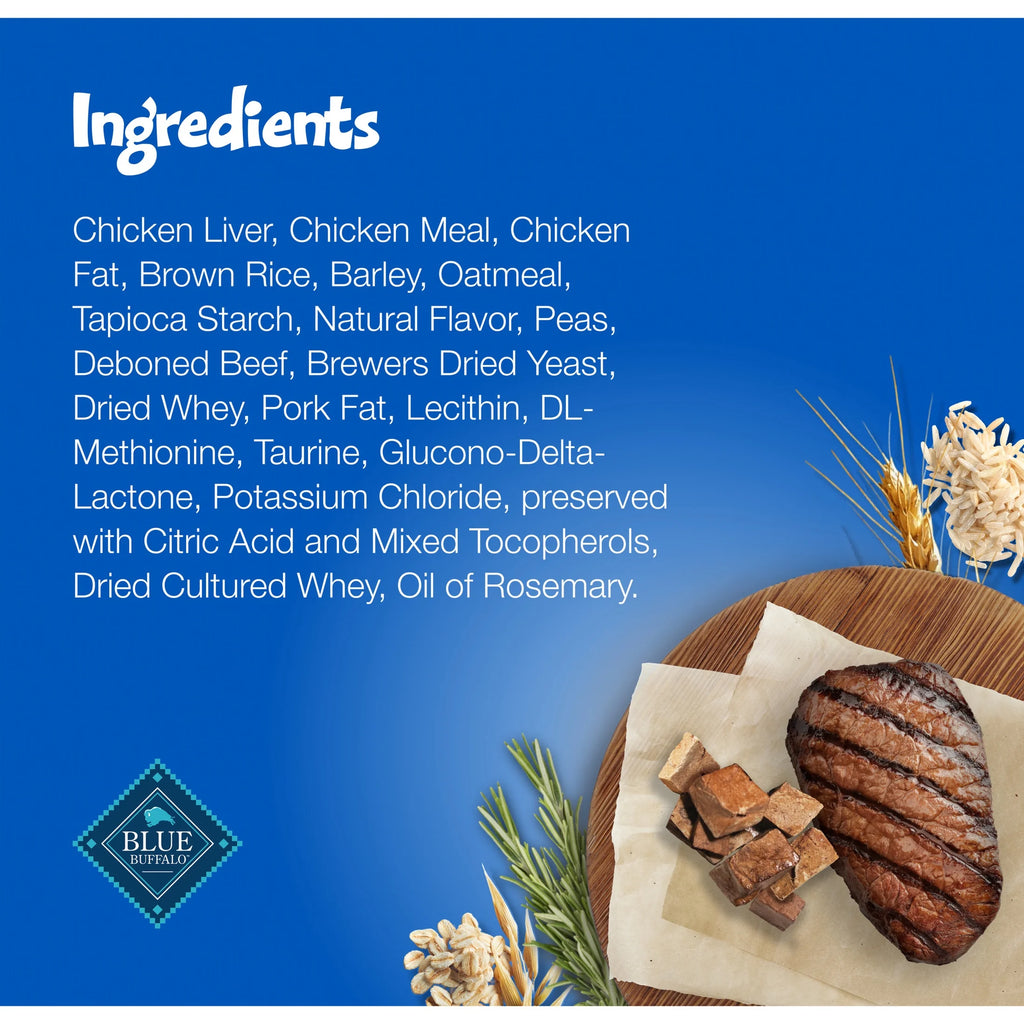 Bursts Crunchy & Creamy Cat Treats, Great for Training, Liver & Beef, 12-Oz. Tub