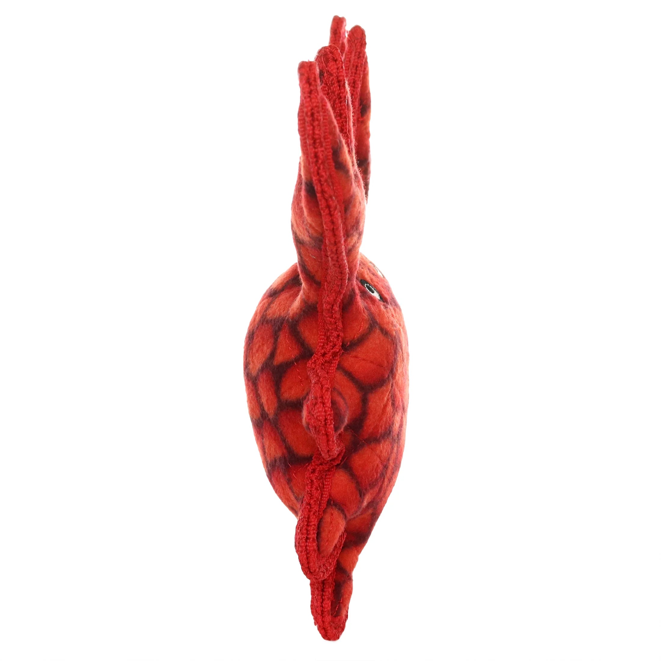 (2 Pack) Tuffy Medium Crab Red Durable Plush Dog Toy